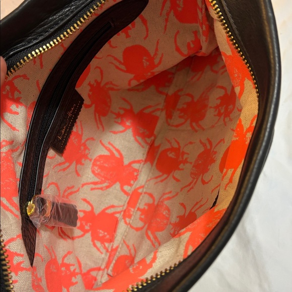 India Hicks Black Supple Leather Clutch with Tassel NWOT - Picture 6 of 6